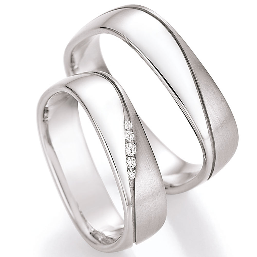 Zakk Verlobungsringe Eheringe Trauringe Silber für Damen Herren Ringe aus Wolfram 6mm 8mm Größe 47 bis 72 