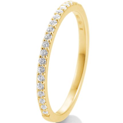 Filigraner Ring aus Gold mit 26 Brillanten