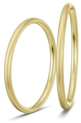 1,5 mm breite Ringe aus Gold ohne Steinbesatz