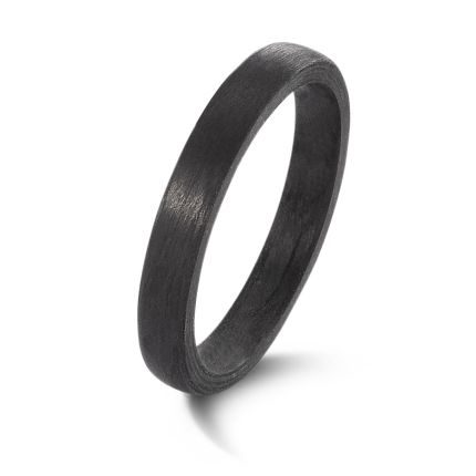 Schmaler Ring aus schwarzem Carbon in 3 mm breite