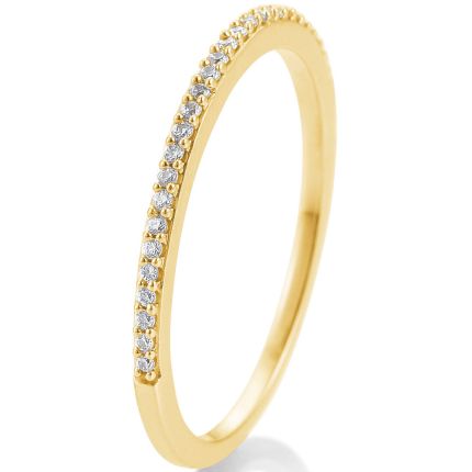Filigraner Ring aus Gold mit 28 Brillanten